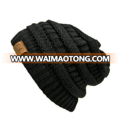 Winter knitted women beanie Skullies men Hiphop hats Warm knitted ski hat,baggy crochet cap